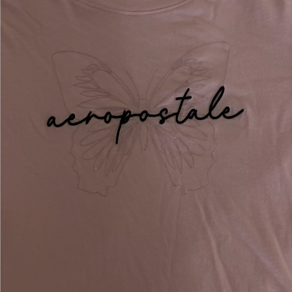 Aeropostale Light Pink Classic Crew Tee